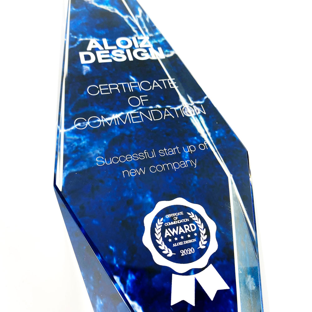 オーダーメイドクリスタルトロフィー