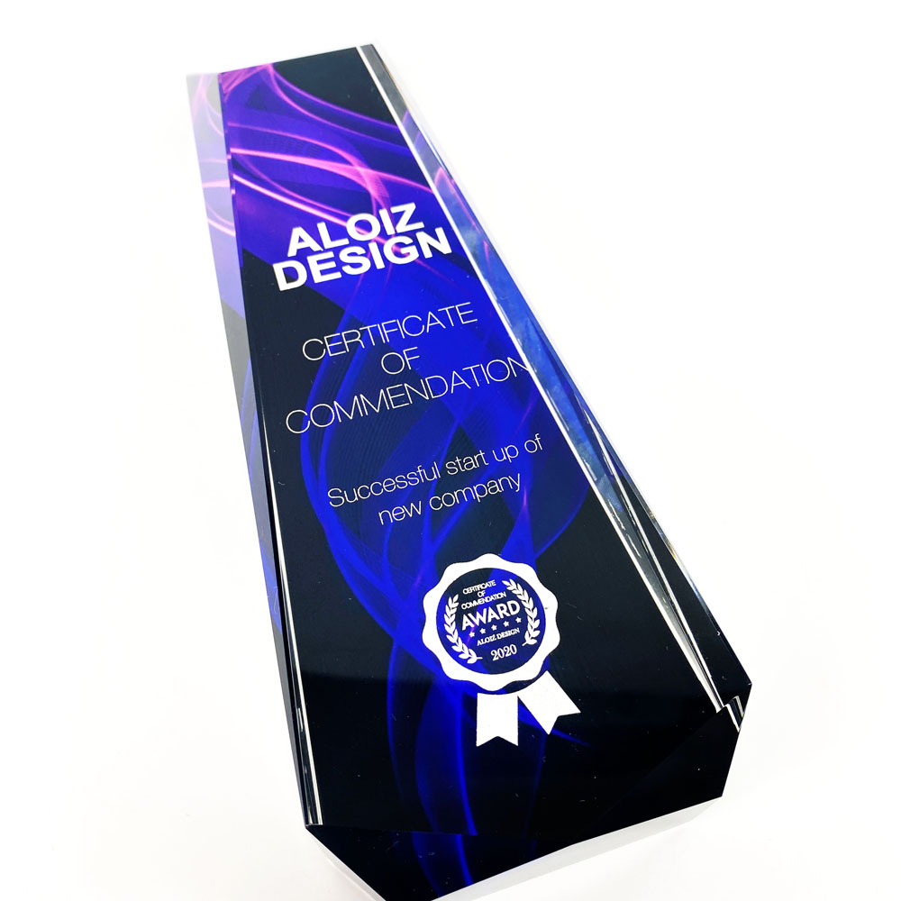 オーダーメイドクリスタルトロフィー