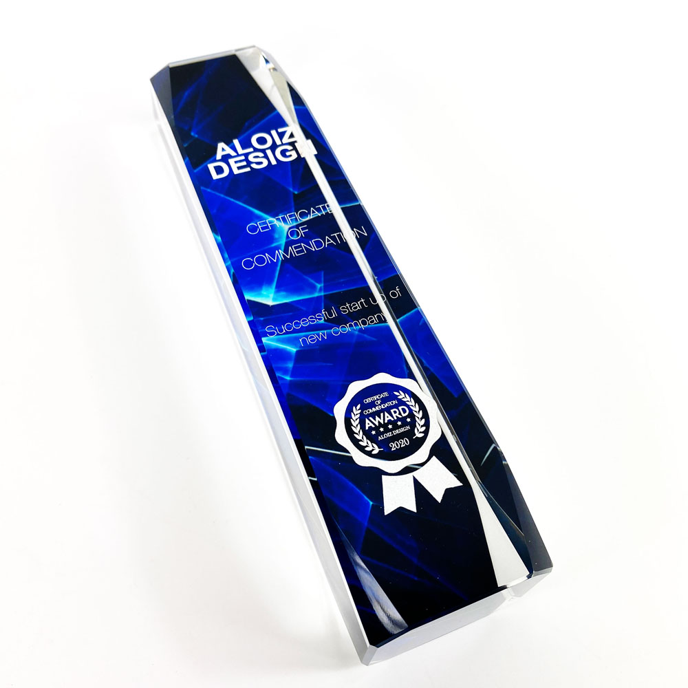 オーダーメイドクリスタルトロフィー